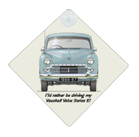 Vauxhall Velox Series E 1955-57 Car Window Hanging Sign